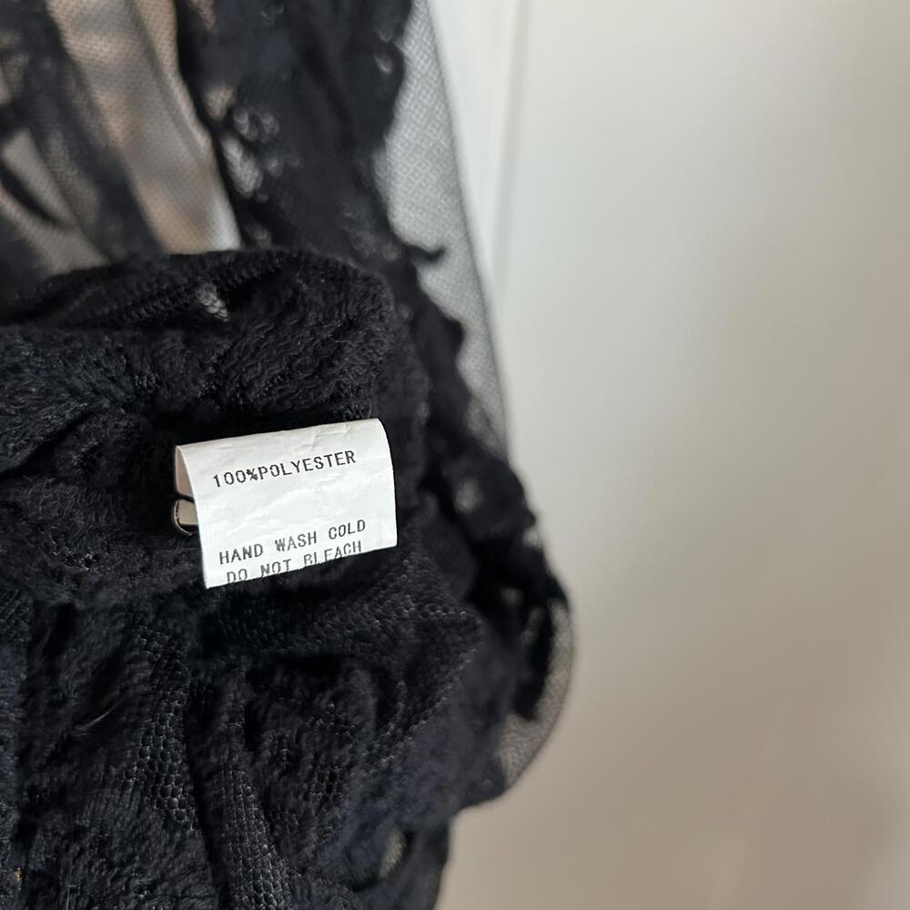 Siren Lily Floral Lace Crochet Sheer Open Cardigan Cover Up Women's Large - Picture 5 of 5